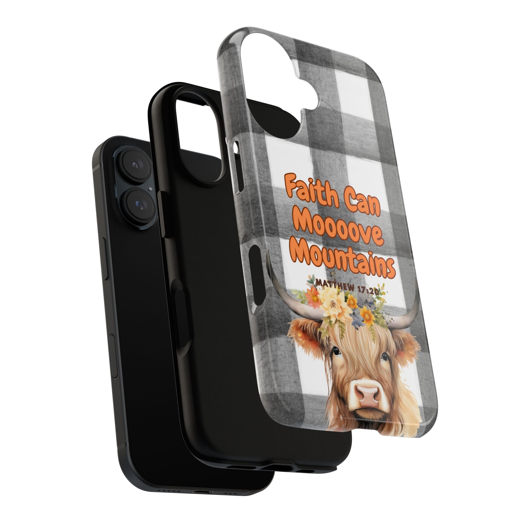 Faith Can Mooooove Mountains Phone Case