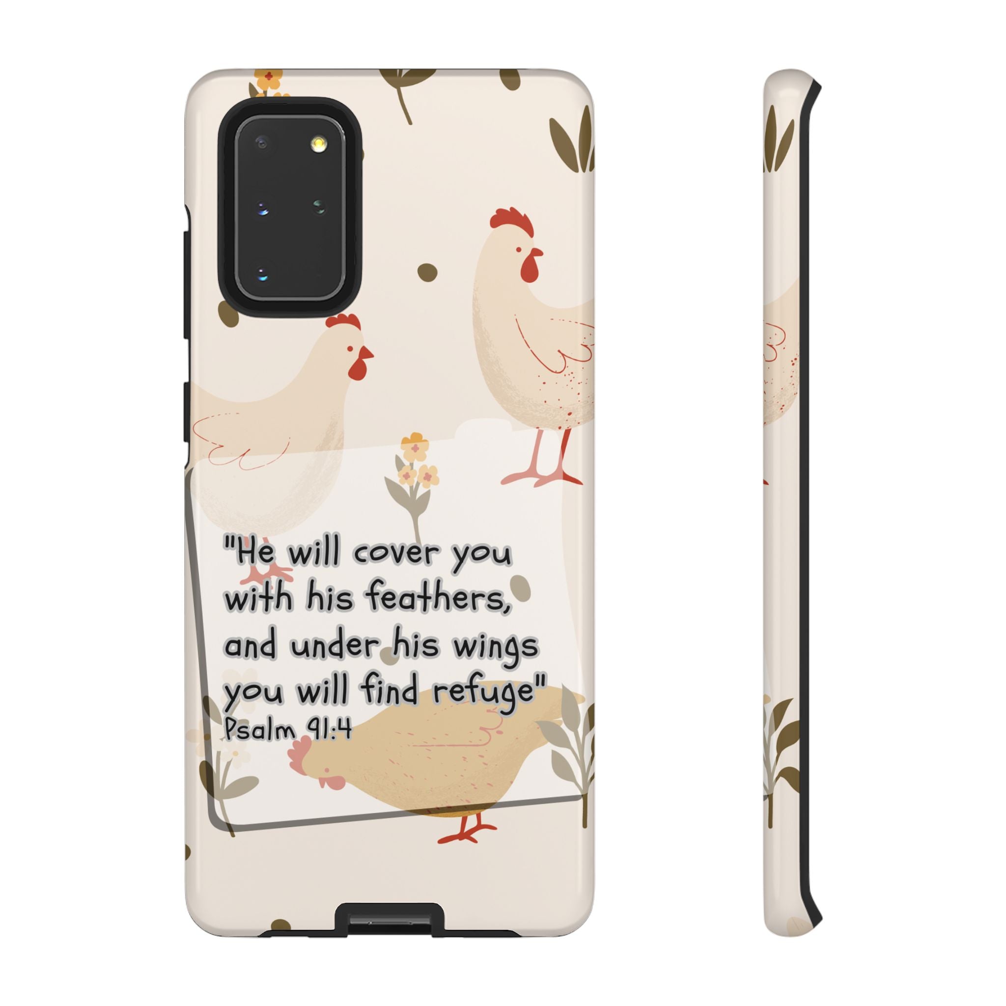 Psalm 91:4 Chicken Phone Case