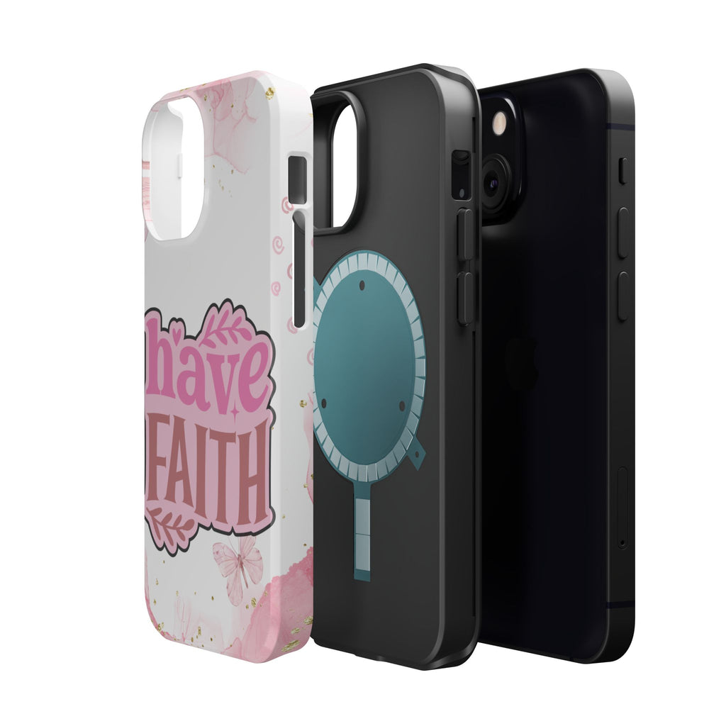 Have Faith Pink Butterfly Phone Case