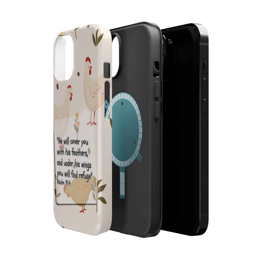 Psalm 91:4 Chicken Phone Case