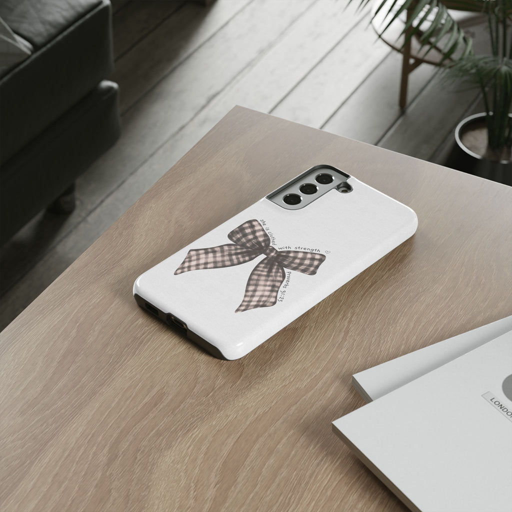 Proverbs 31 Rustic Bow Non MagSafe Phone Case