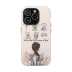 Armor of God (Dark haired woman) phone case