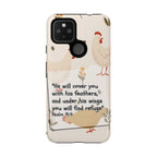Psalm 91:4 Chicken Phone Case