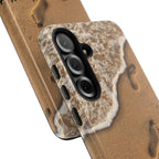 Footprints in the sand phone case