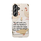 Psalm 91:4 Chicken Phone Case