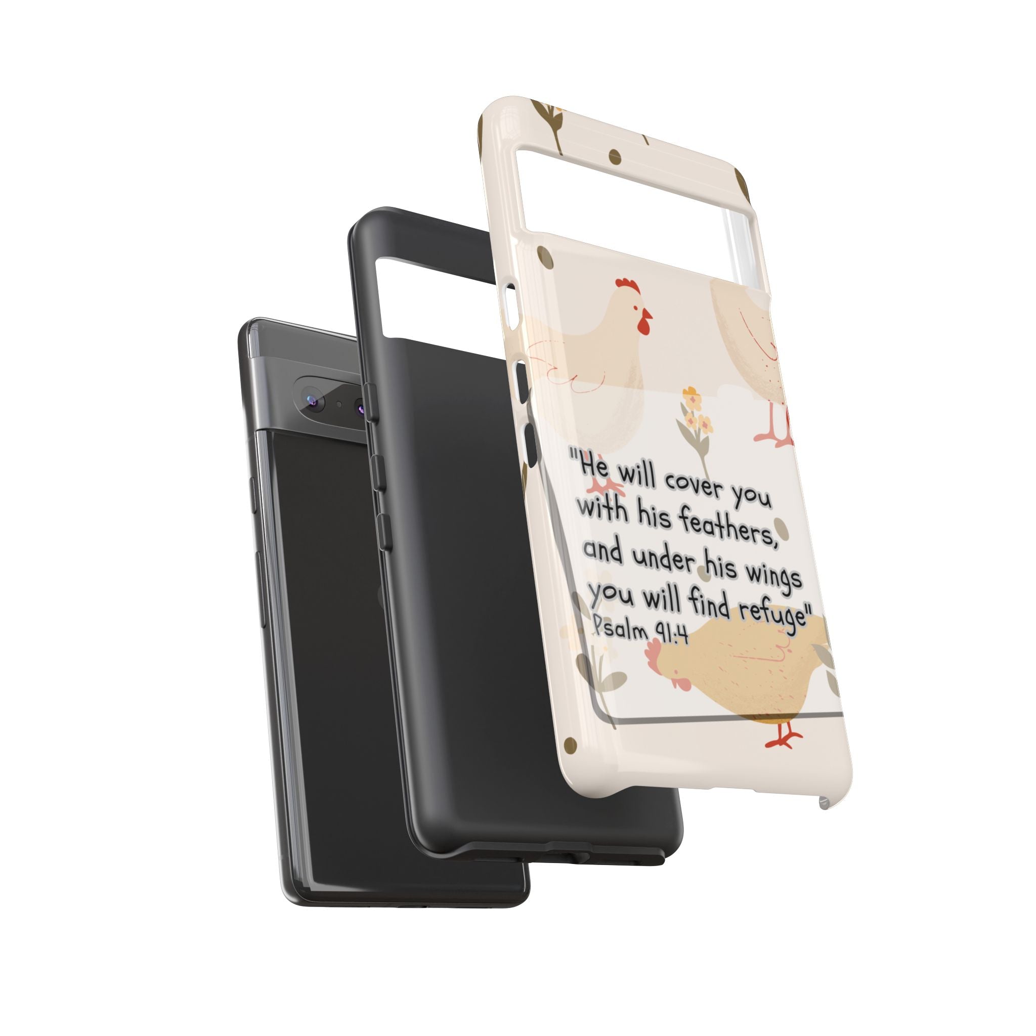 Psalm 91:4 Chicken Phone Case
