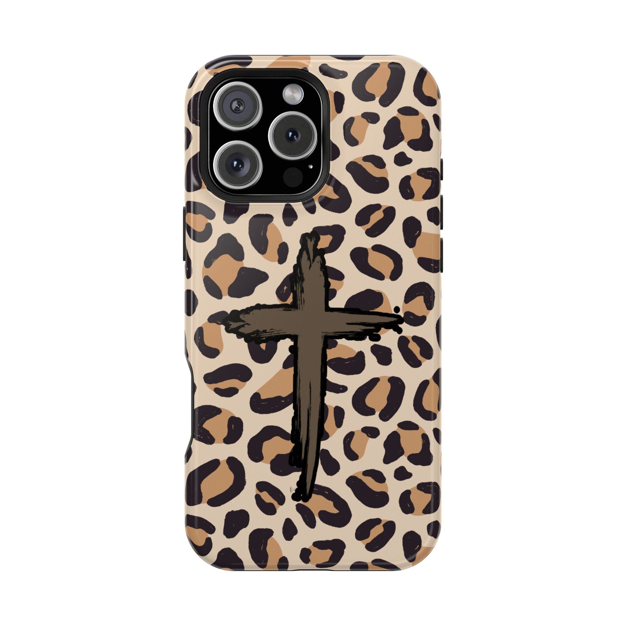 Rugged Cross Leopard Phone case