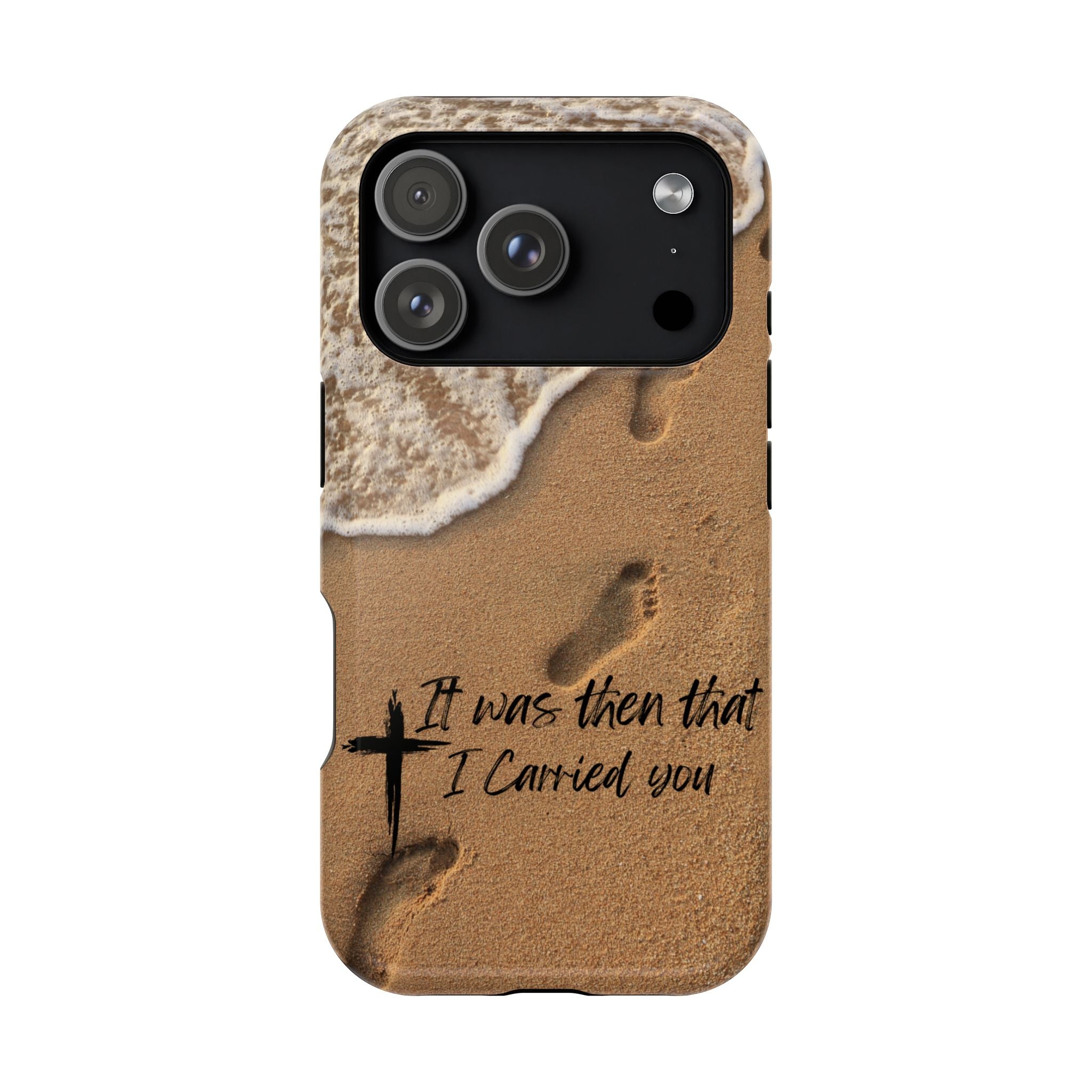 Footprints in the sand MagSafe Phone Case