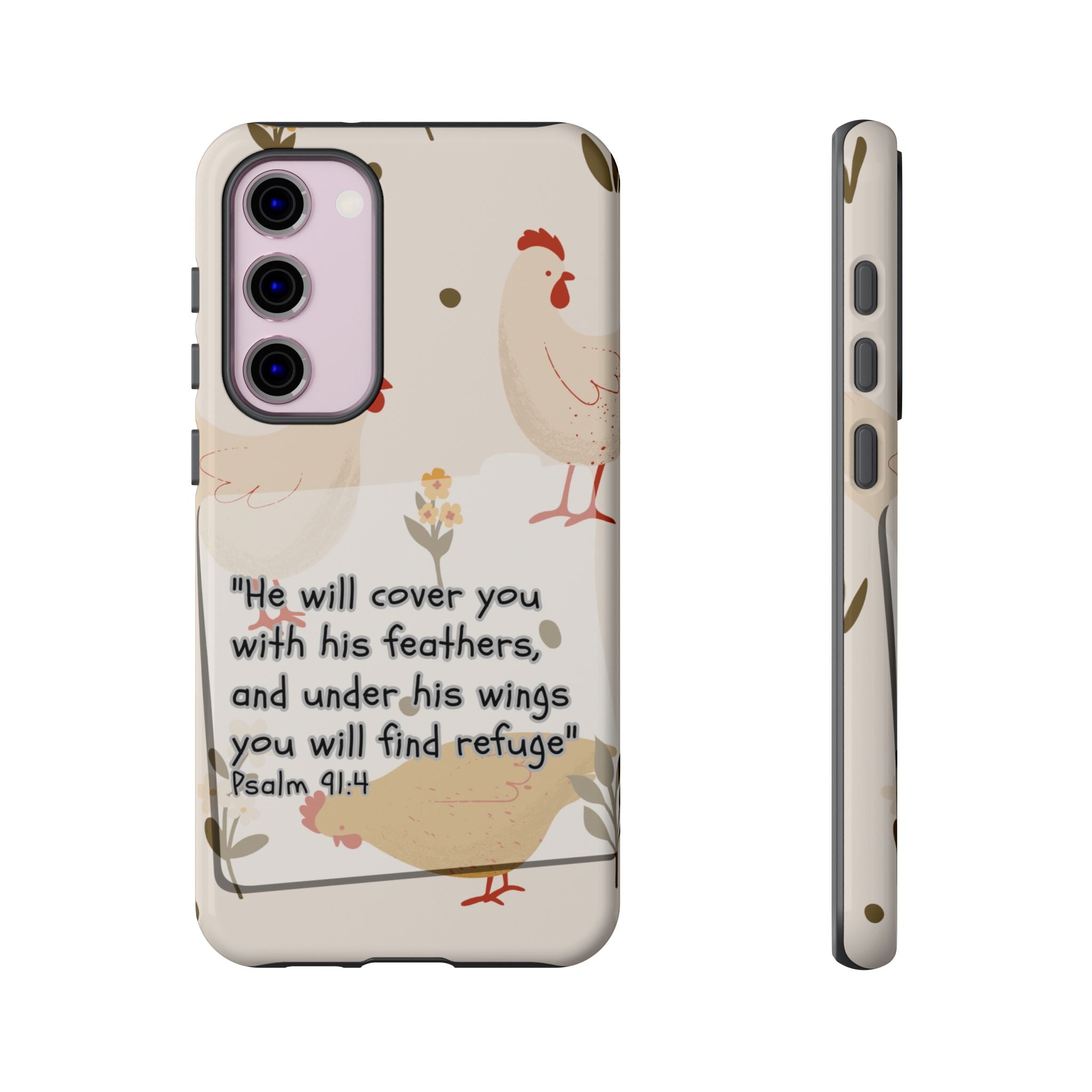 Psalm 91:4 Chicken Phone Case