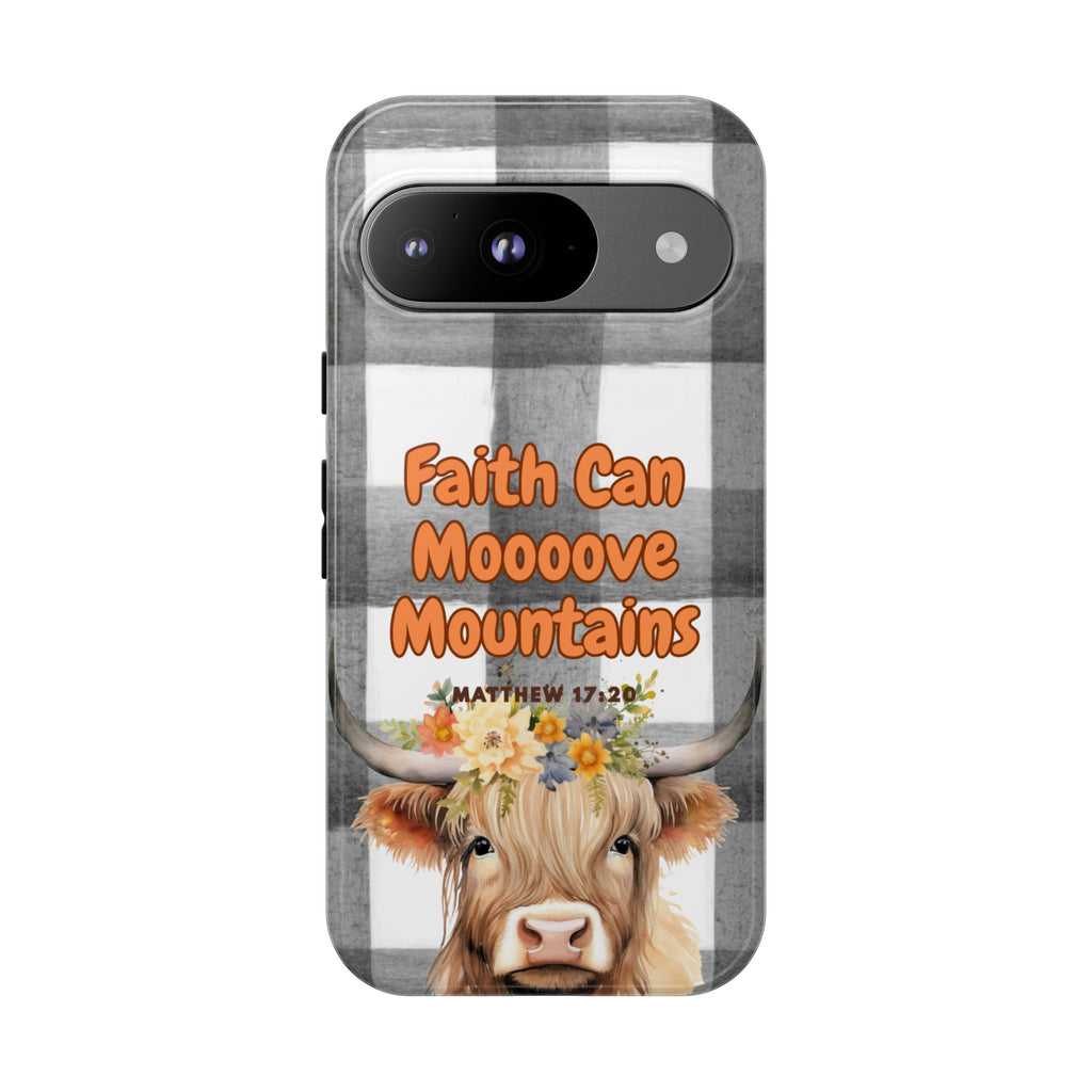 Faith Can Mooooove Mountains Phone Case