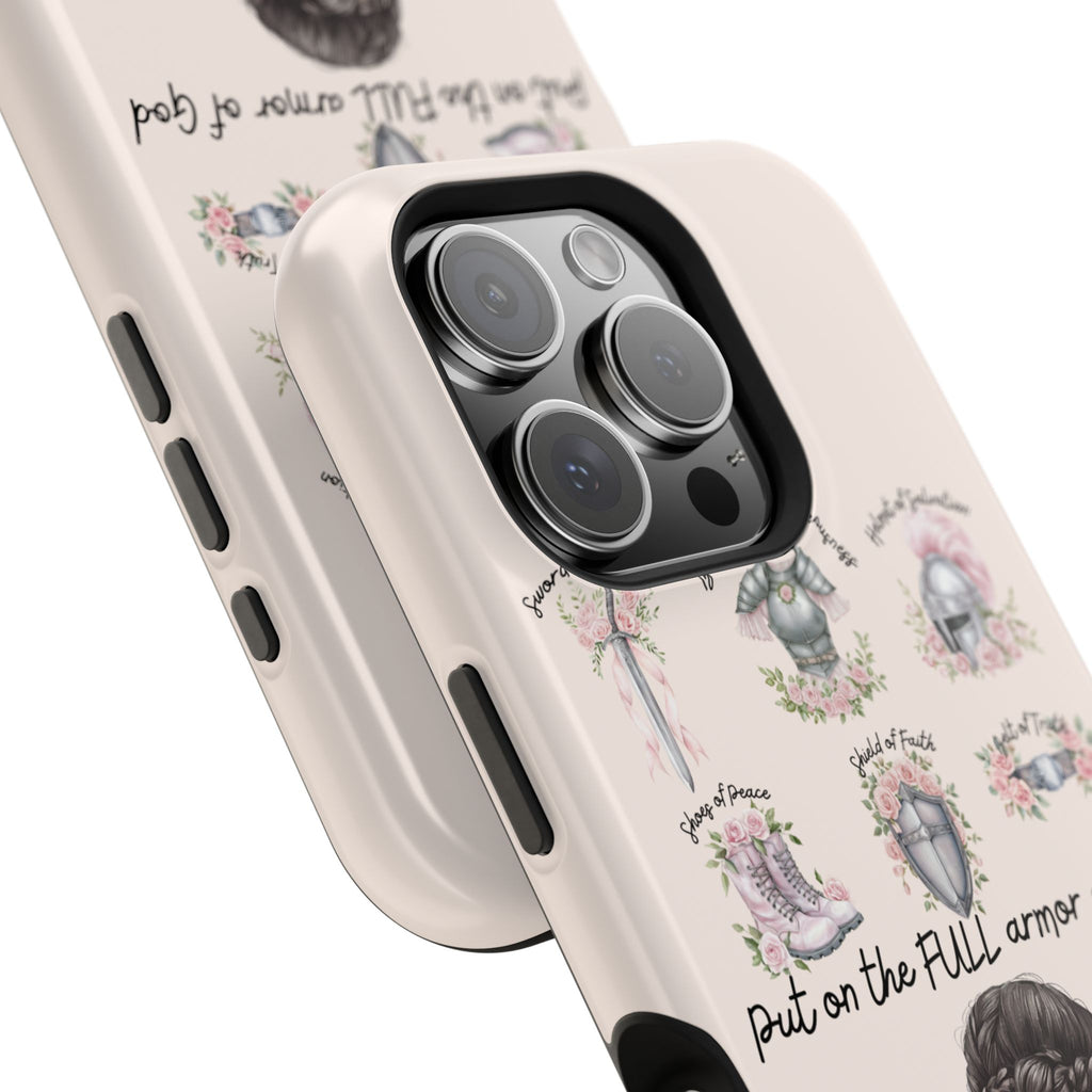 Armor of God (Dark haired woman) phone case