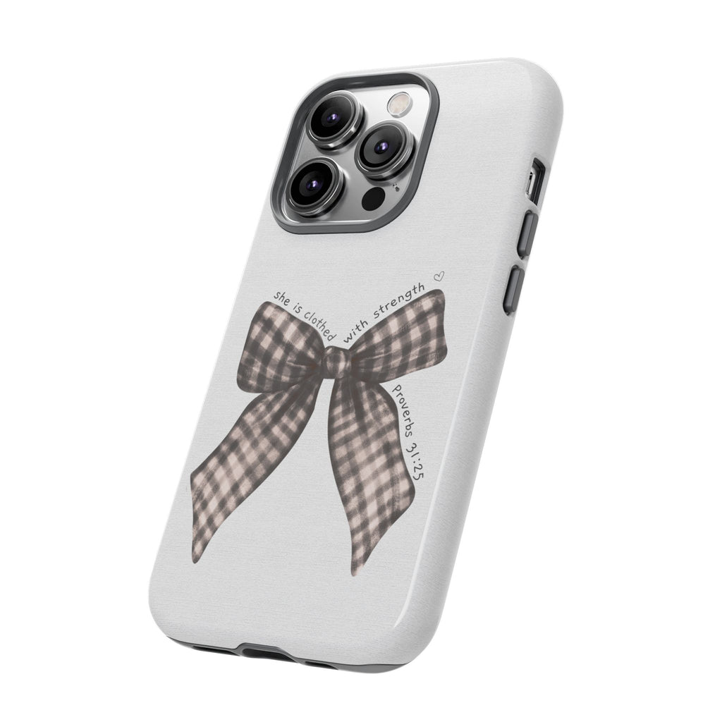 Proverbs 31 Rustic Bow Non MagSafe Phone Case