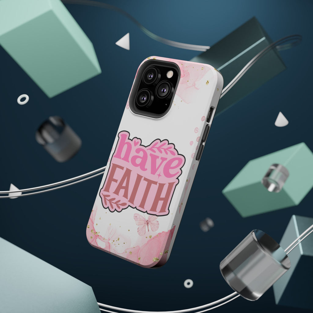 Have Faith Pink Butterfly Phone Case