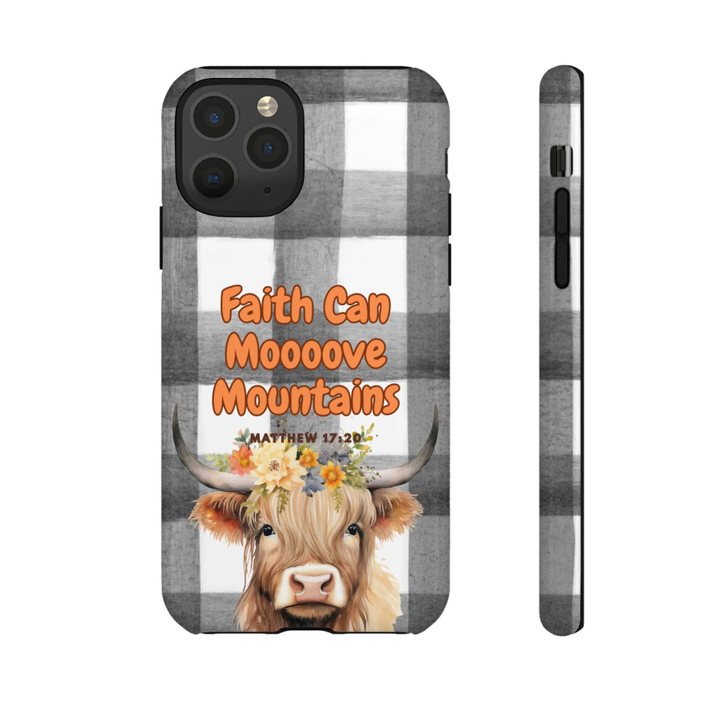Faith Can Mooooove Mountains Phone Case